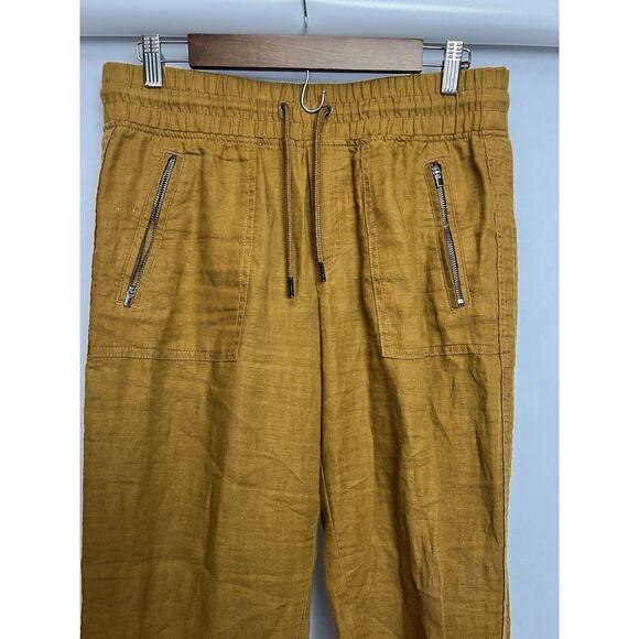 Athleta Cabo Linen Joggers - Deep Mustard - 6 - Picture 4 of 9